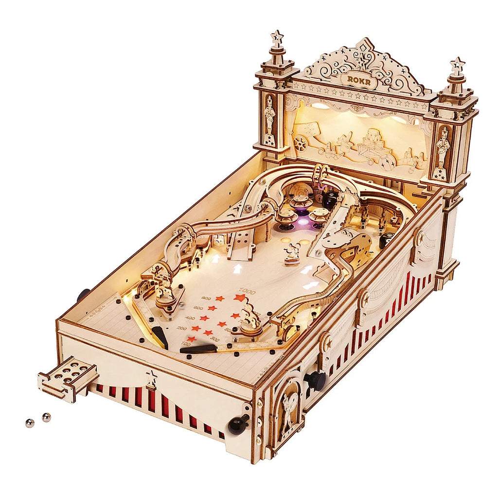 ROKR 3D Puzzle Pinball Machine Wooden Puzzle