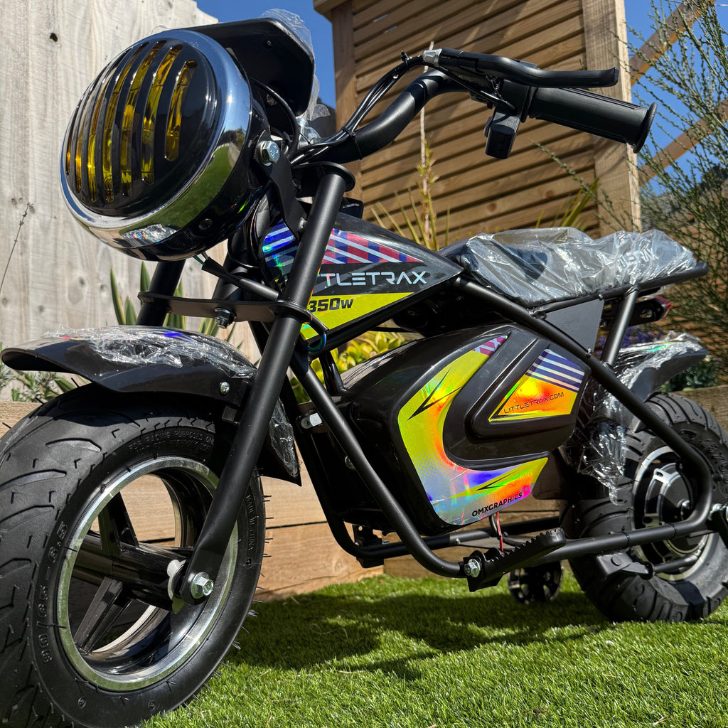 Littletrax 350W Kids Electric Bike – Ages 3 to 12+ Ride On Mini Monkey Bike