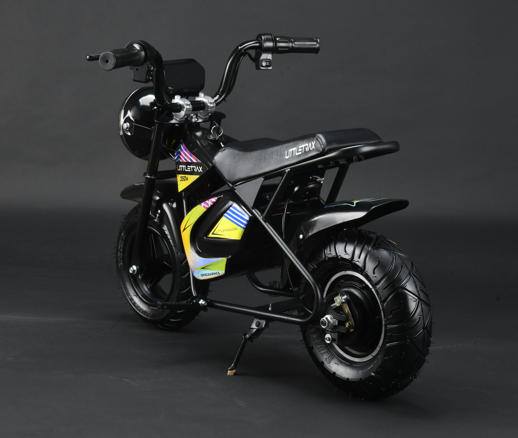 Littletrax 350W Kids Electric Bike – Ages 3 to 12+ Ride On Mini Monkey Bike