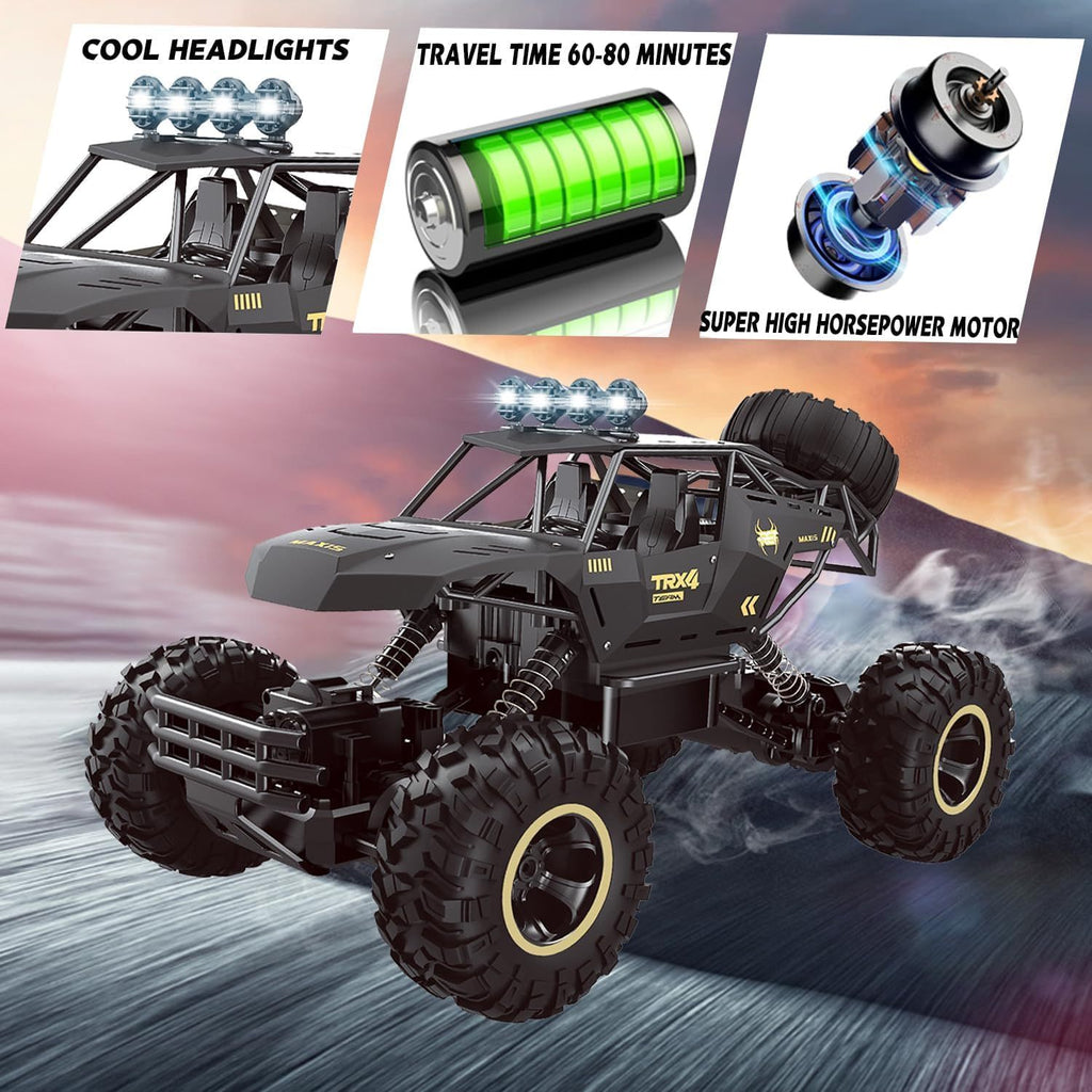 UK 4DRC RC Car Rock Crawler Rechargeable Off Road Truck 4WD