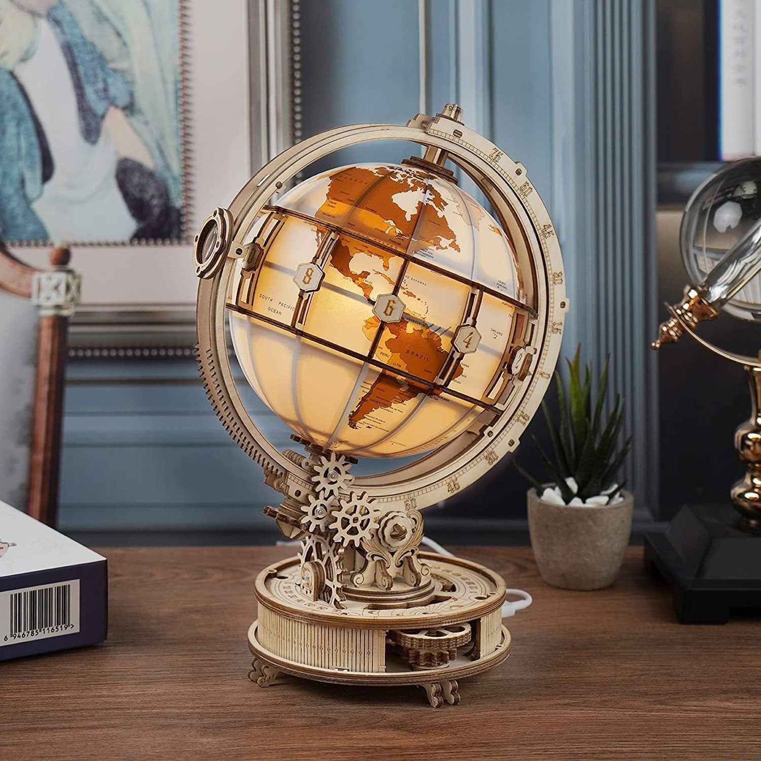 ROKR Luminous Globe 3D Wooden 180PCS Model